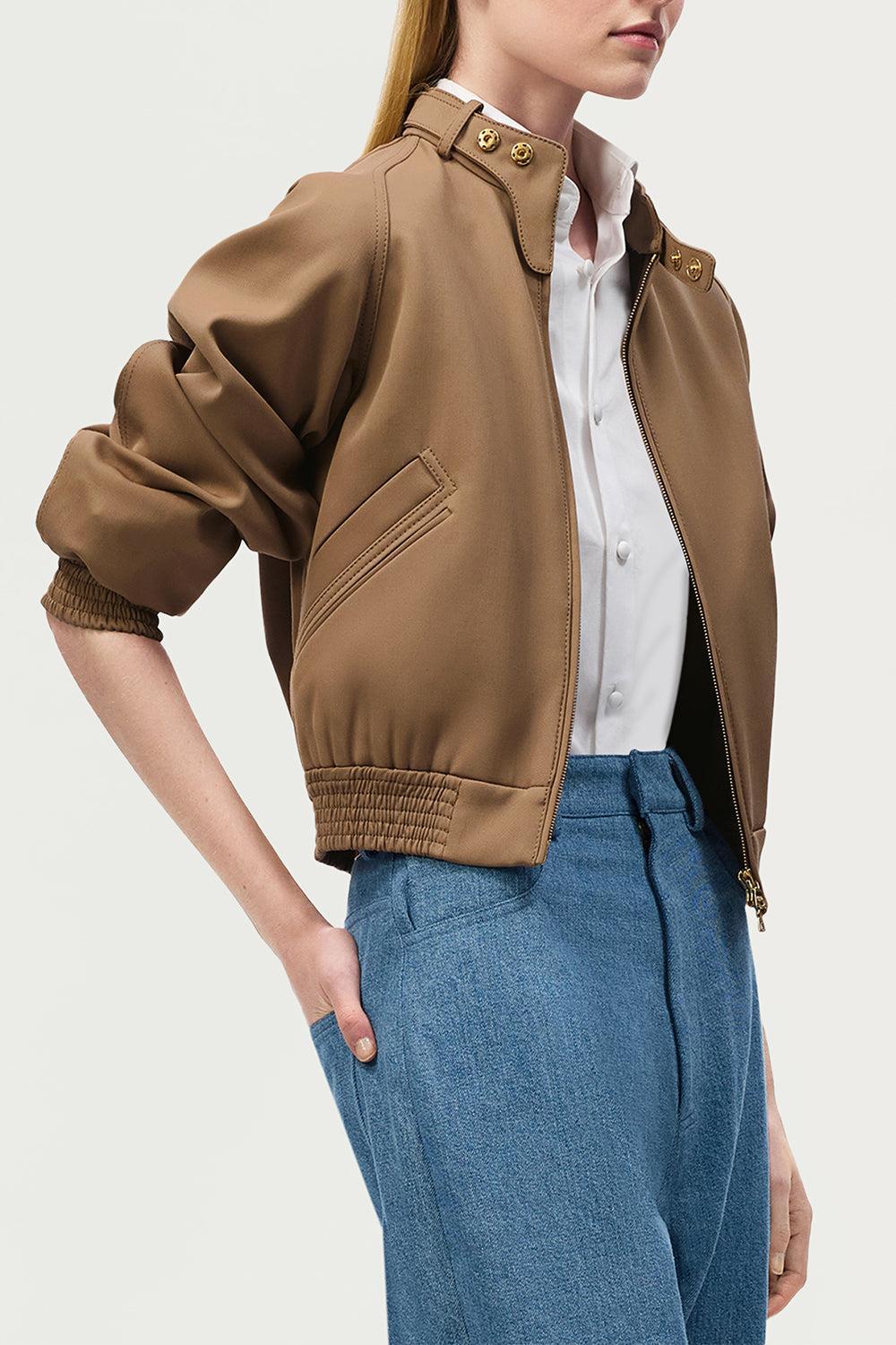 Maclaren Jacket-BROWN-S-CLOTHINGJACKETCASUAL-ADAM LIPPES