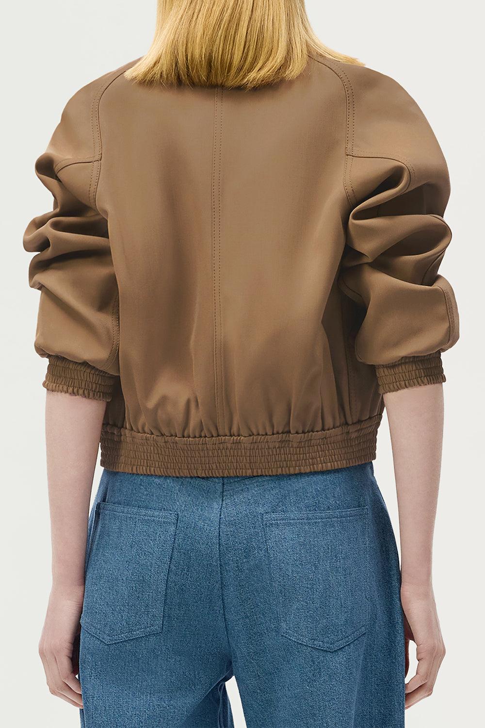 Maclaren Jacket-BROWN-S-CLOTHINGJACKETCASUAL-ADAM LIPPES