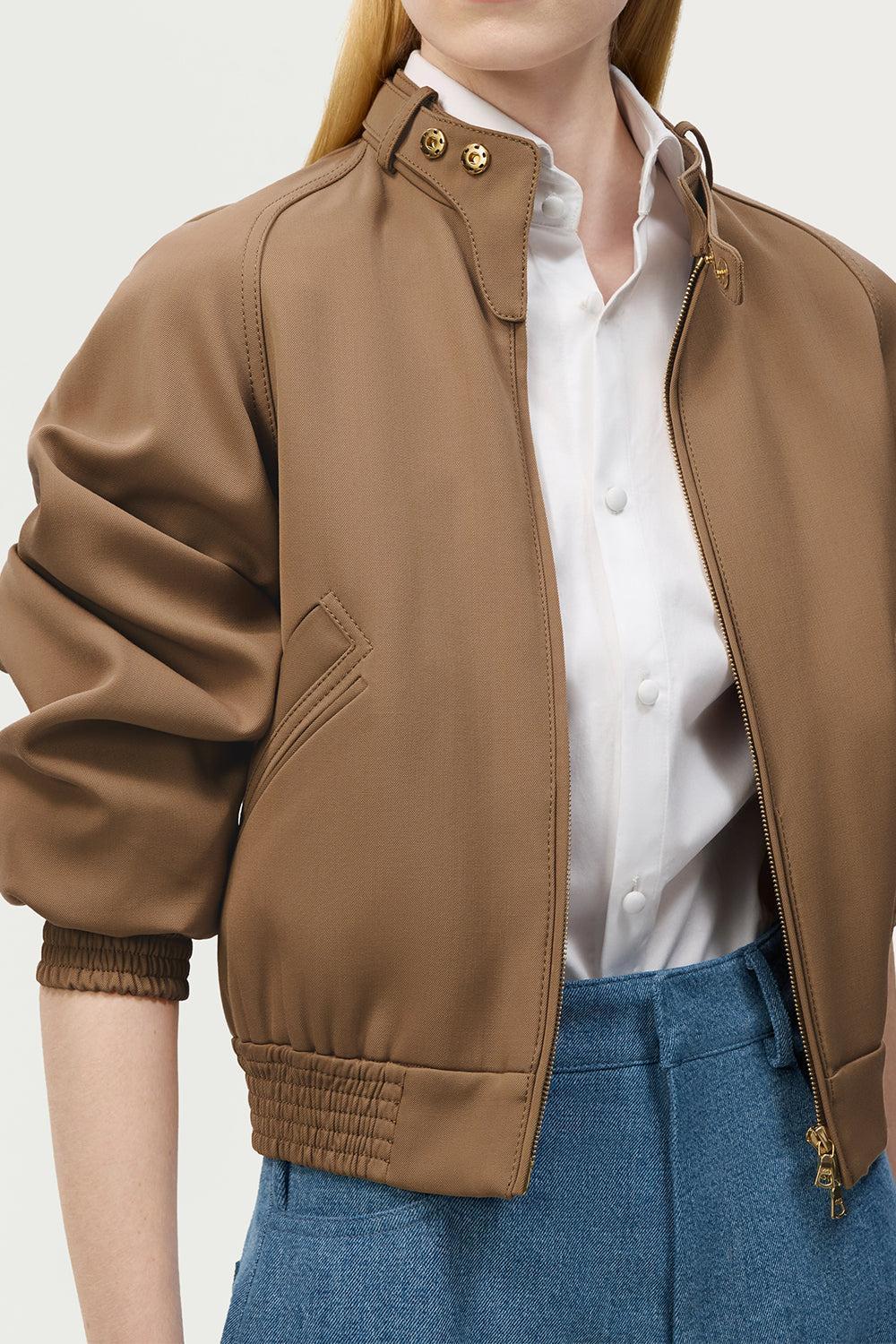 Maclaren Jacket-BROWN-S-CLOTHINGJACKETCASUAL-ADAM LIPPES