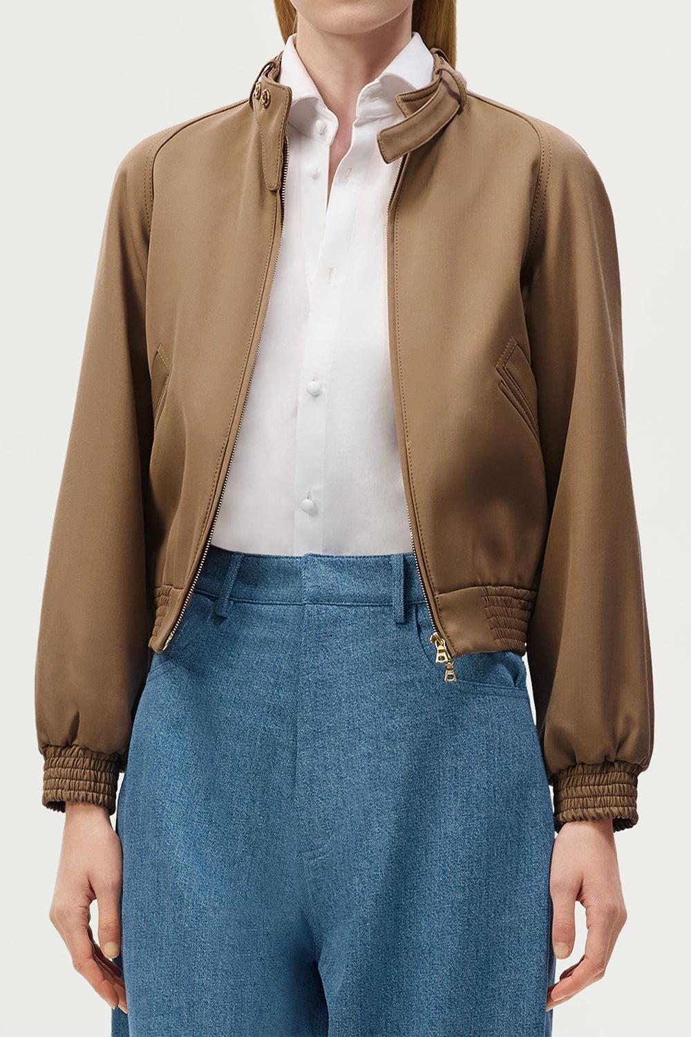 Maclaren Jacket-BROWN-S-CLOTHINGJACKETCASUAL-ADAM LIPPES