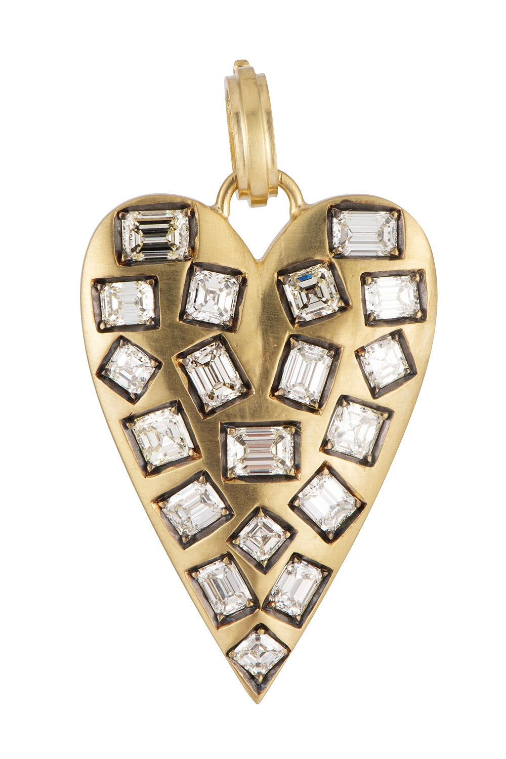 Diamond Heart Ten Table Pendant