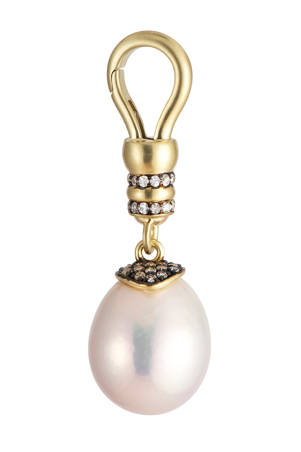 Diamond Cultured Pearl Neo Clasp Pendant