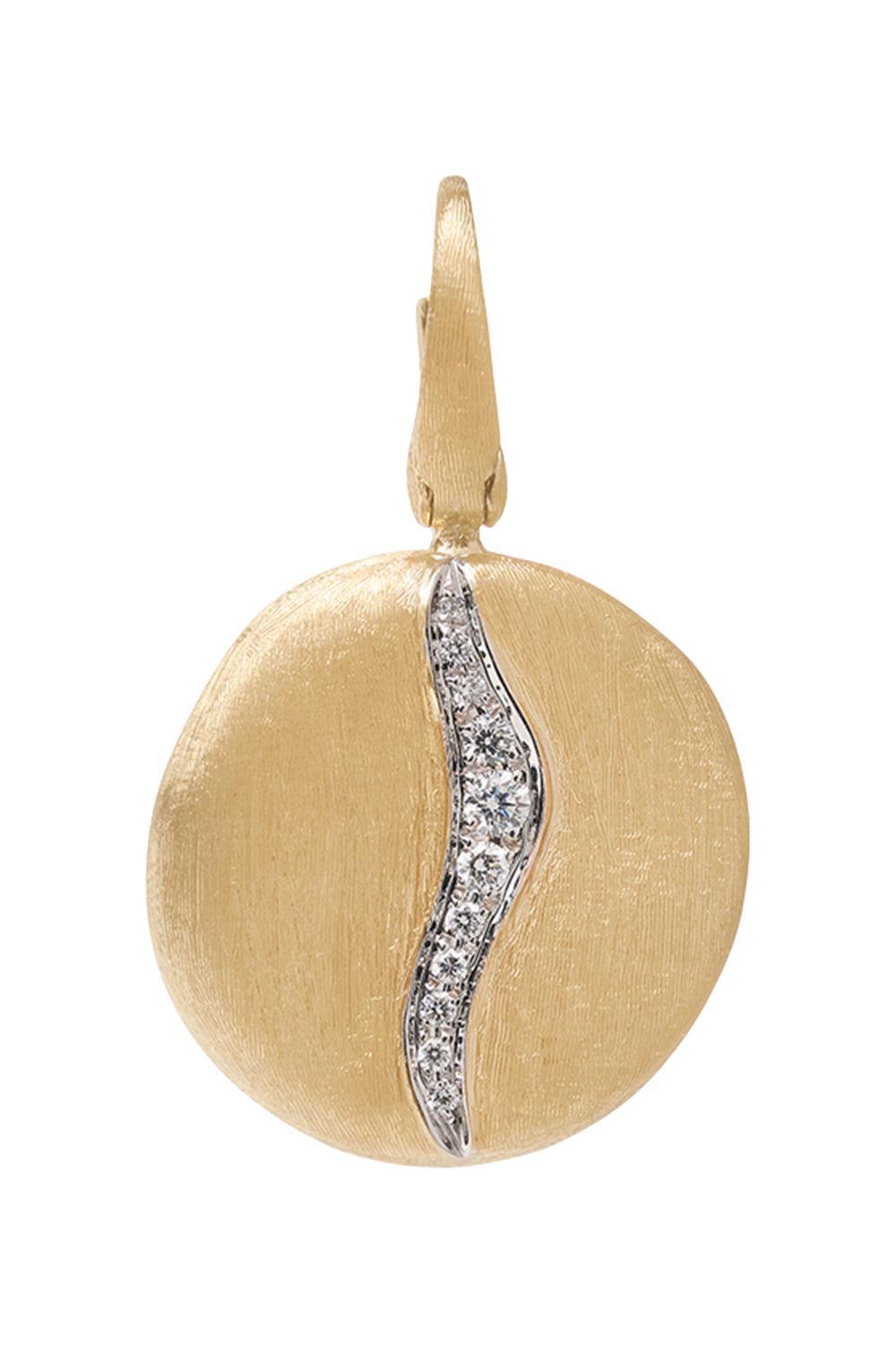 Diamond Jaipur Pendant-YELLOW GOLD-JEWELRYFINE JEWELPENDANT-MARCO BICEGO