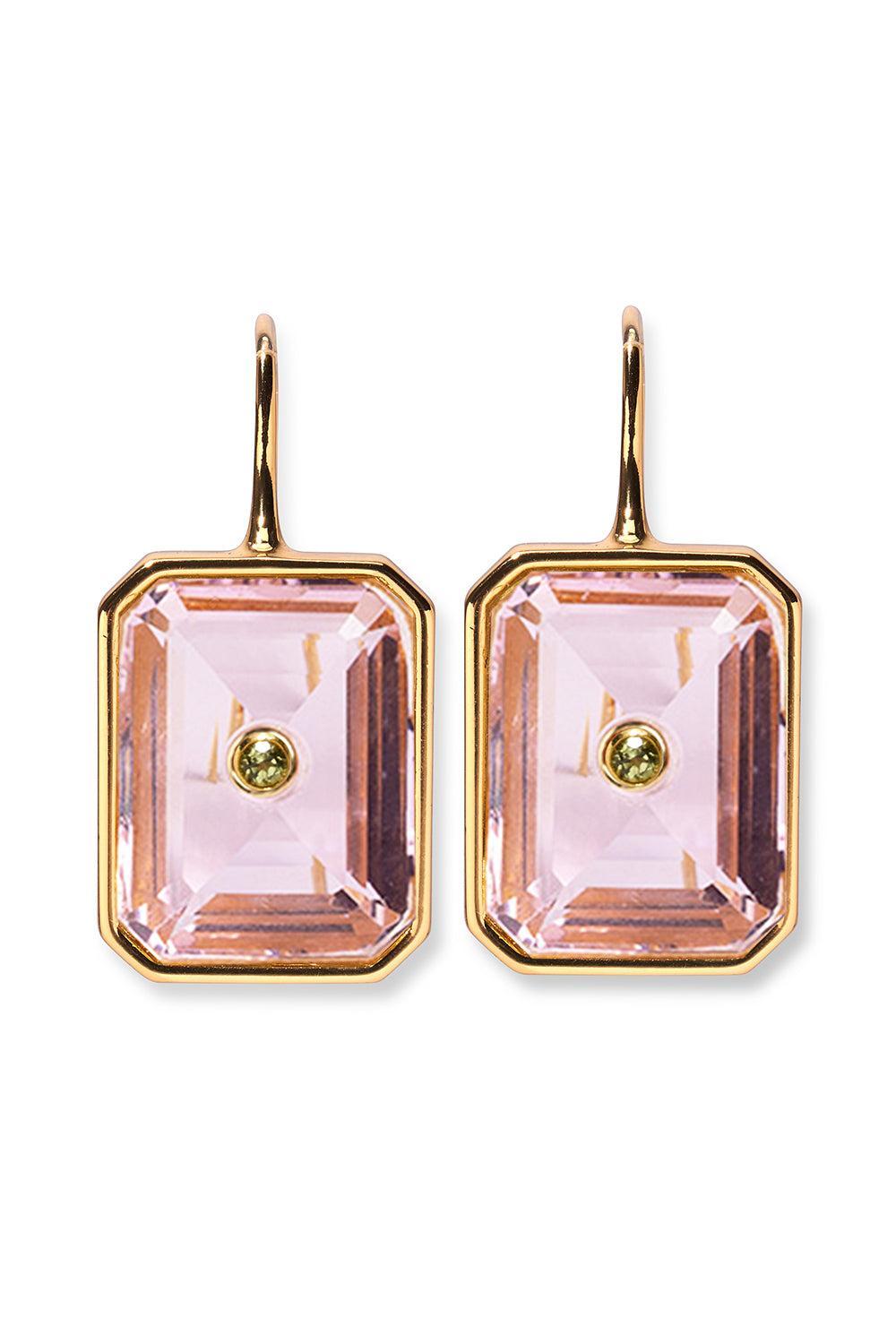 Pale Pink Tile Earrings-PINK-JEWELRYBOUTIQUEEARRING-LIZZIE FORTUNATO