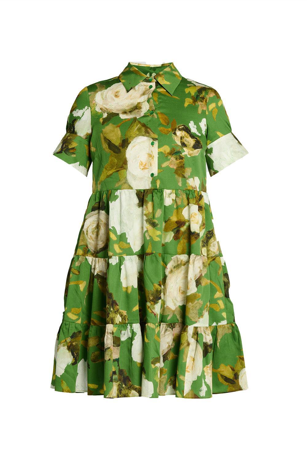 Short Sleeve Shirt Dress-RSBQTOLV-2-CLOTHINGDRESSCASUAL-ERDEM