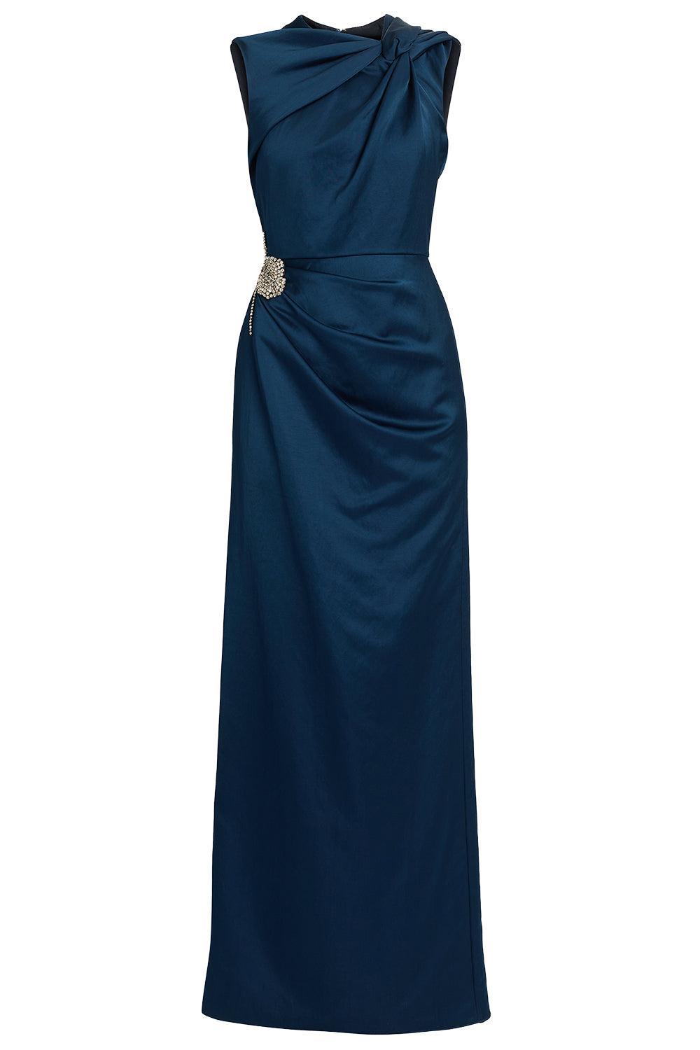 Embroidered Sleeveless Pencil Gown-BLUE-4-CLOTHINGDRESSCOCKTAIL-ERDEM