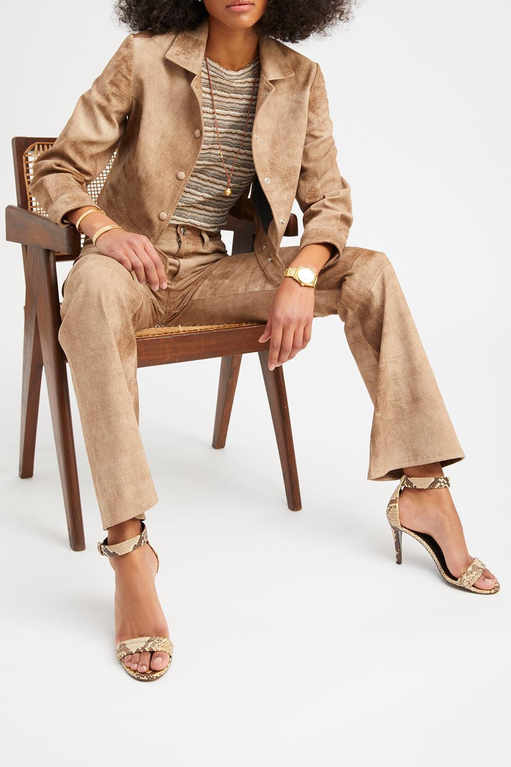Cropped Trench Jacket-SEPIA-XS-CLOTHINGJACKETLEATHER-SPRWMN