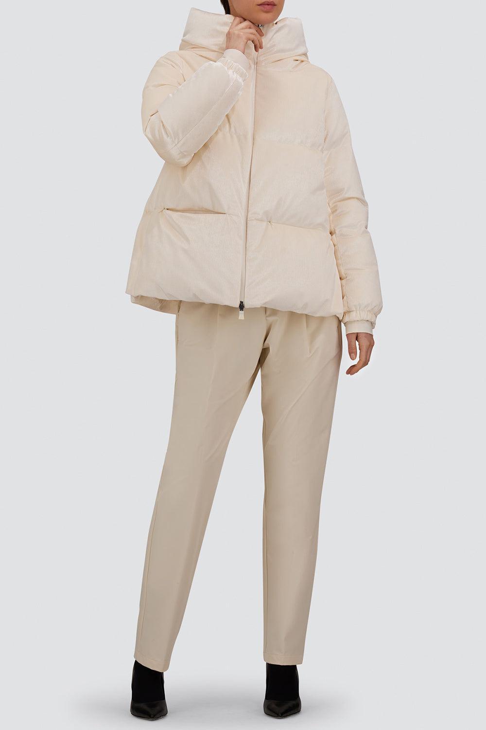 High Neck Puffer Jacket-CREAM-38-CLOTHINGJACKETCASUAL-HERNO