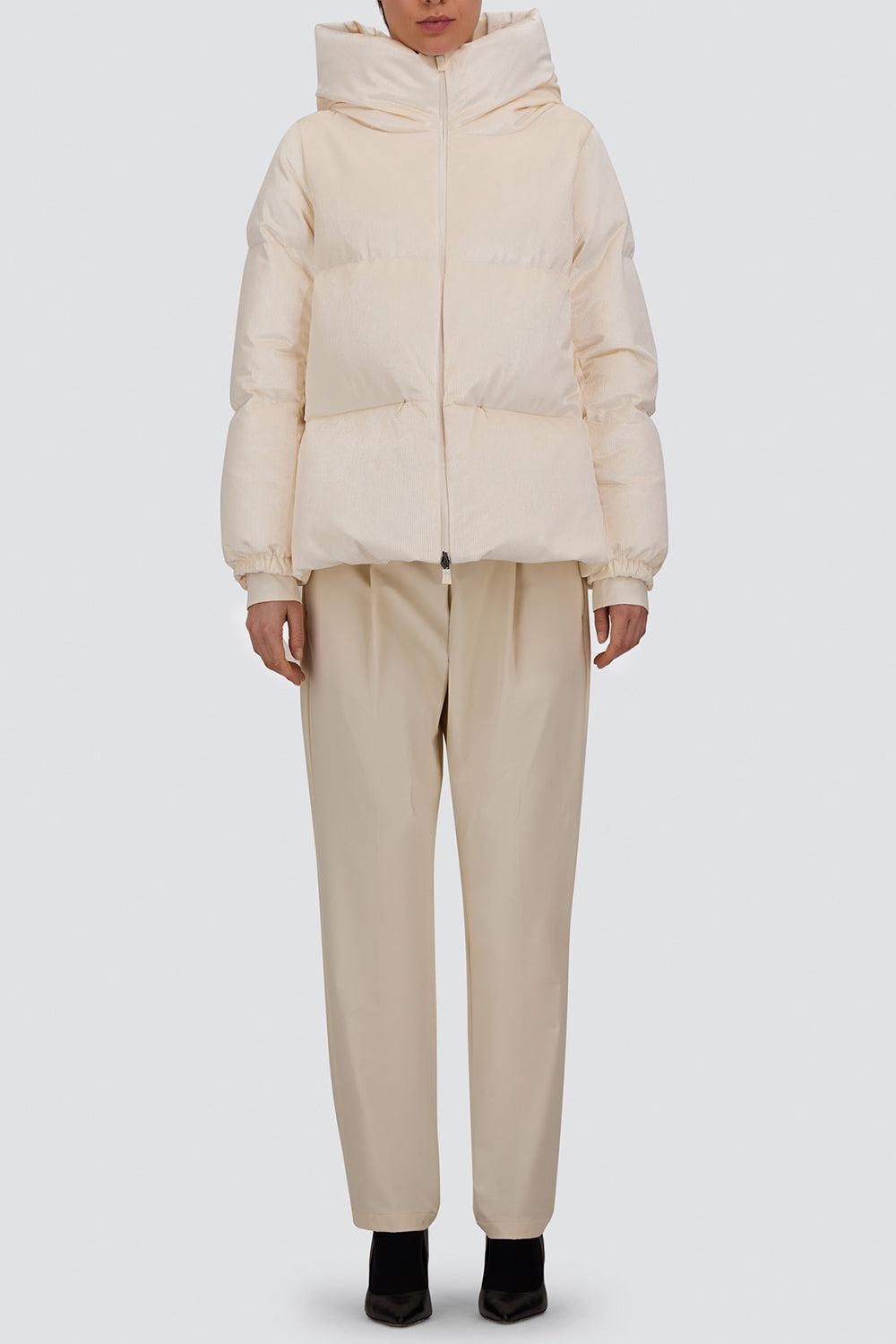 High Neck Puffer Jacket-CREAM-38-CLOTHINGJACKETCASUAL-HERNO