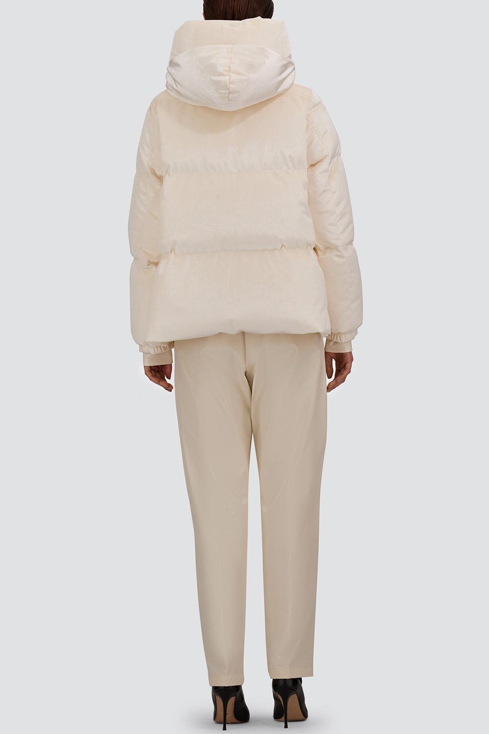 High Neck Puffer Jacket-CREAM-38-CLOTHINGJACKETCASUAL-HERNO