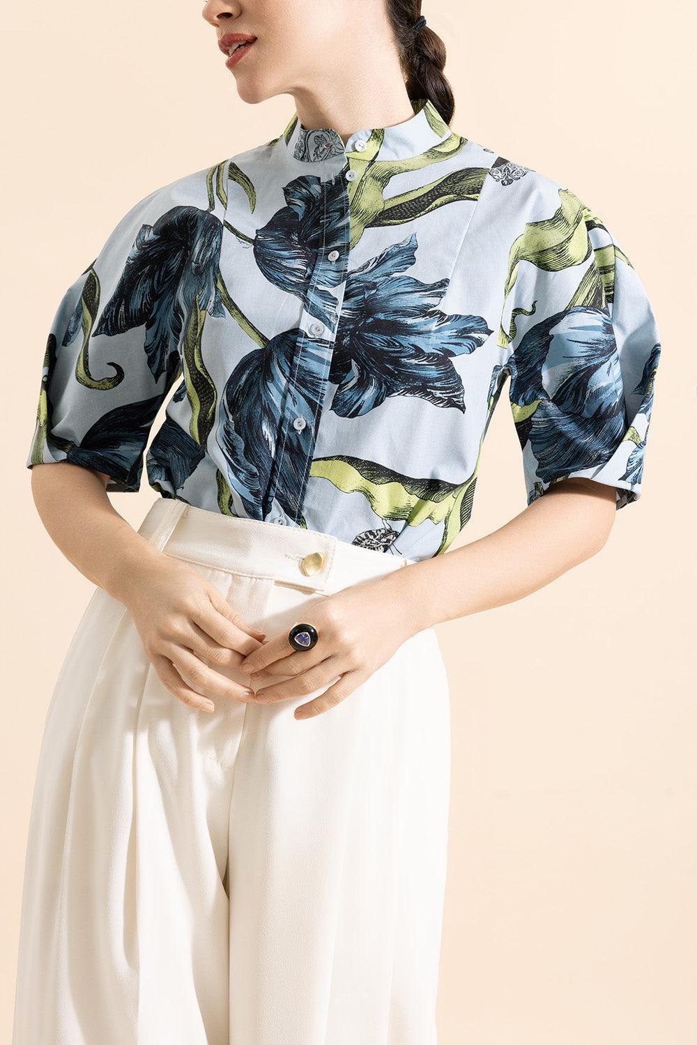 Short Sleeve Shirt-ETCHTUPW-2-CLOTHINGTOPBLOUSE-ERDEM