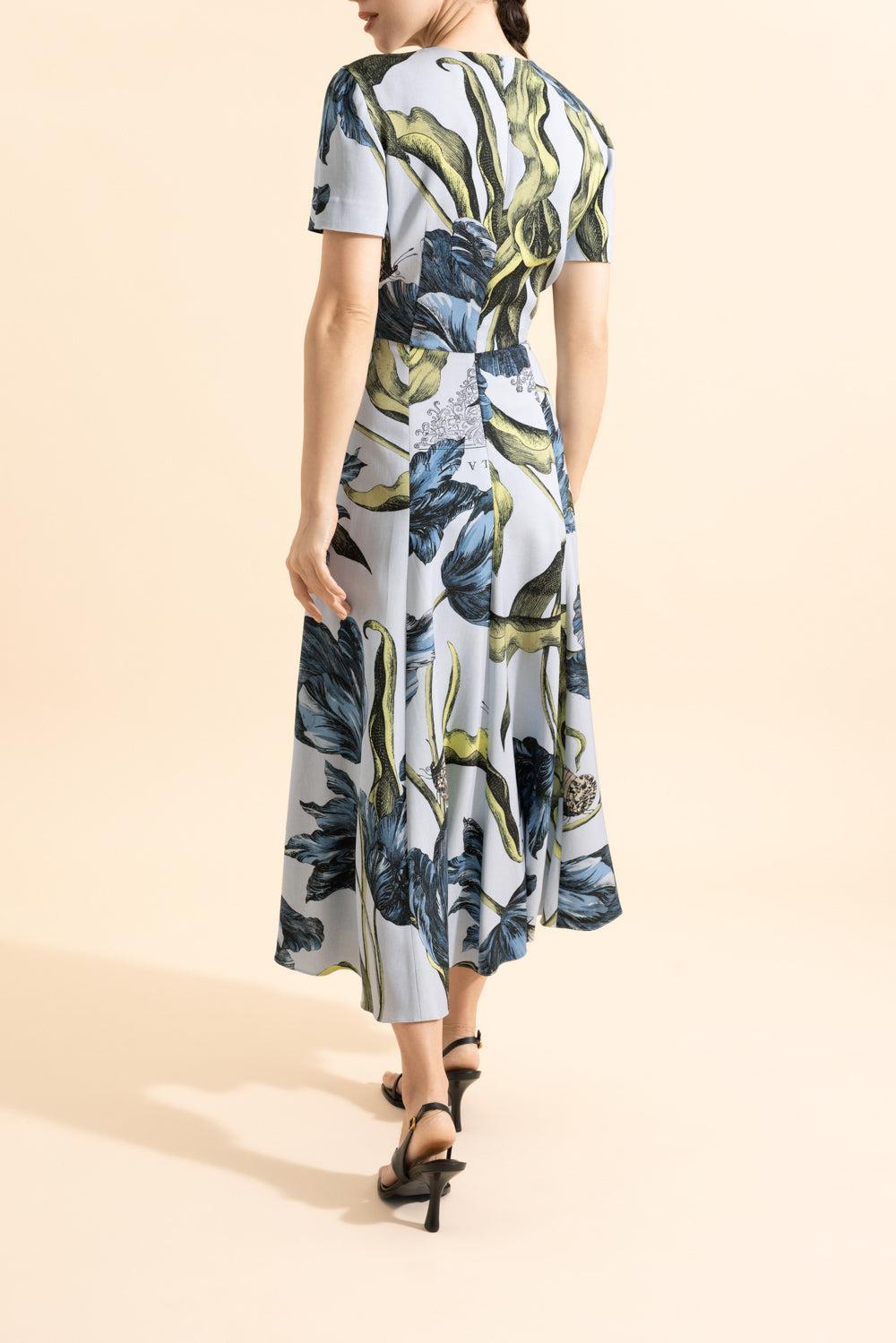 Short Sleeve Midi Dress-ETCHTUPW-4-CLOTHINGDRESSCASUAL-ERDEM