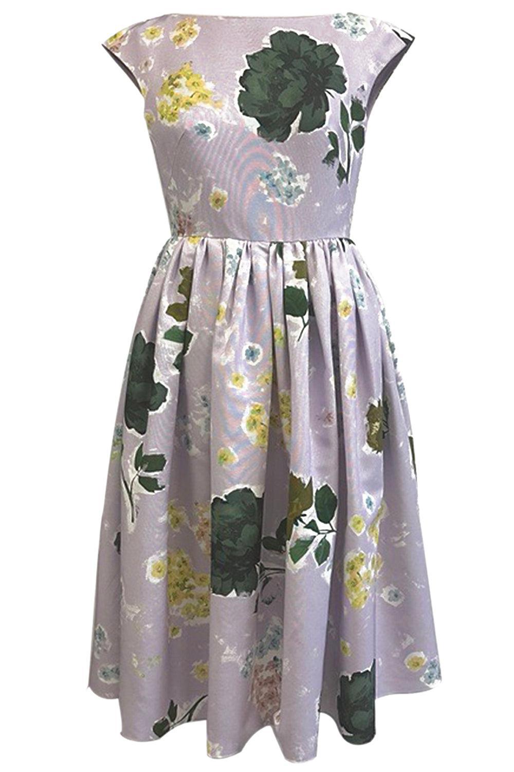 Boatneck Full Skirt Midi Dress-MRGFLILA-4-CLOTHINGDRESSCASUAL-ERDEM
