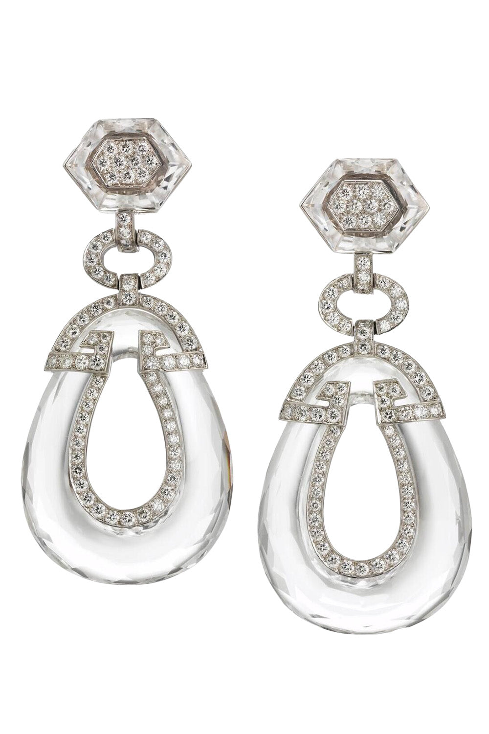 Diamond Rock Crystal Gala Earrings