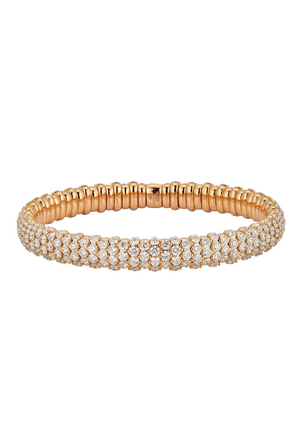 Diamond Dome Stretch Bracelet-ROSE GOLD-JEWELRYFINE JEWELBRACELET O-ZYDO