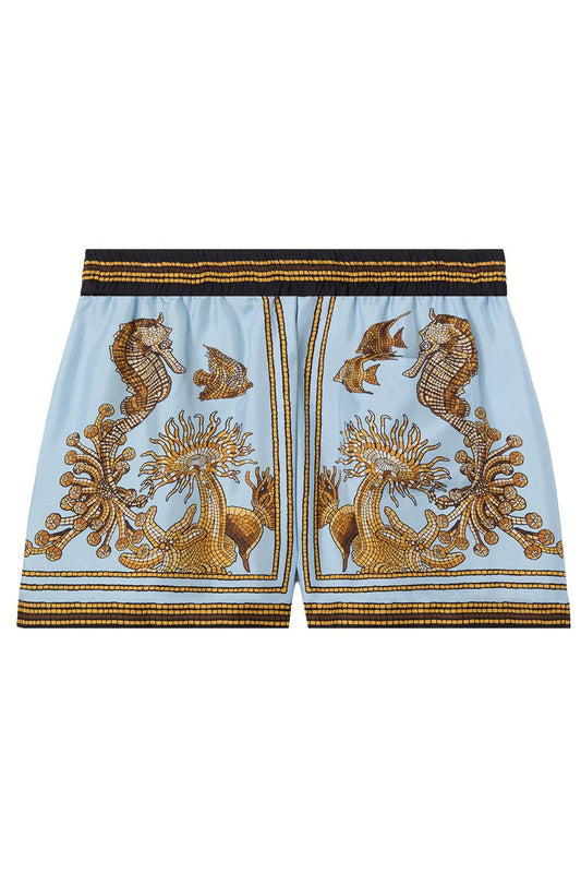 Pull-Up Shorts - Oceania Placée-COASTAL-XS-CLOTHINGPANTSHORT-LA DOUBLEJ