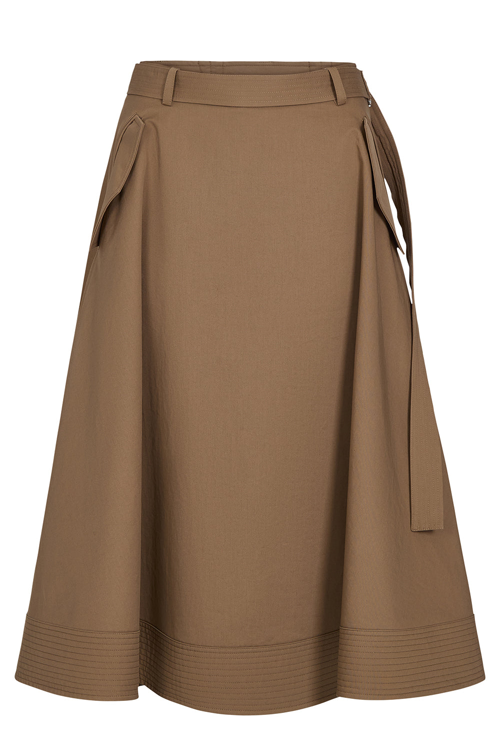 Pure Intentions Skirt-BROWN-2-CLOTHINGSKIRTMIDI-TWP