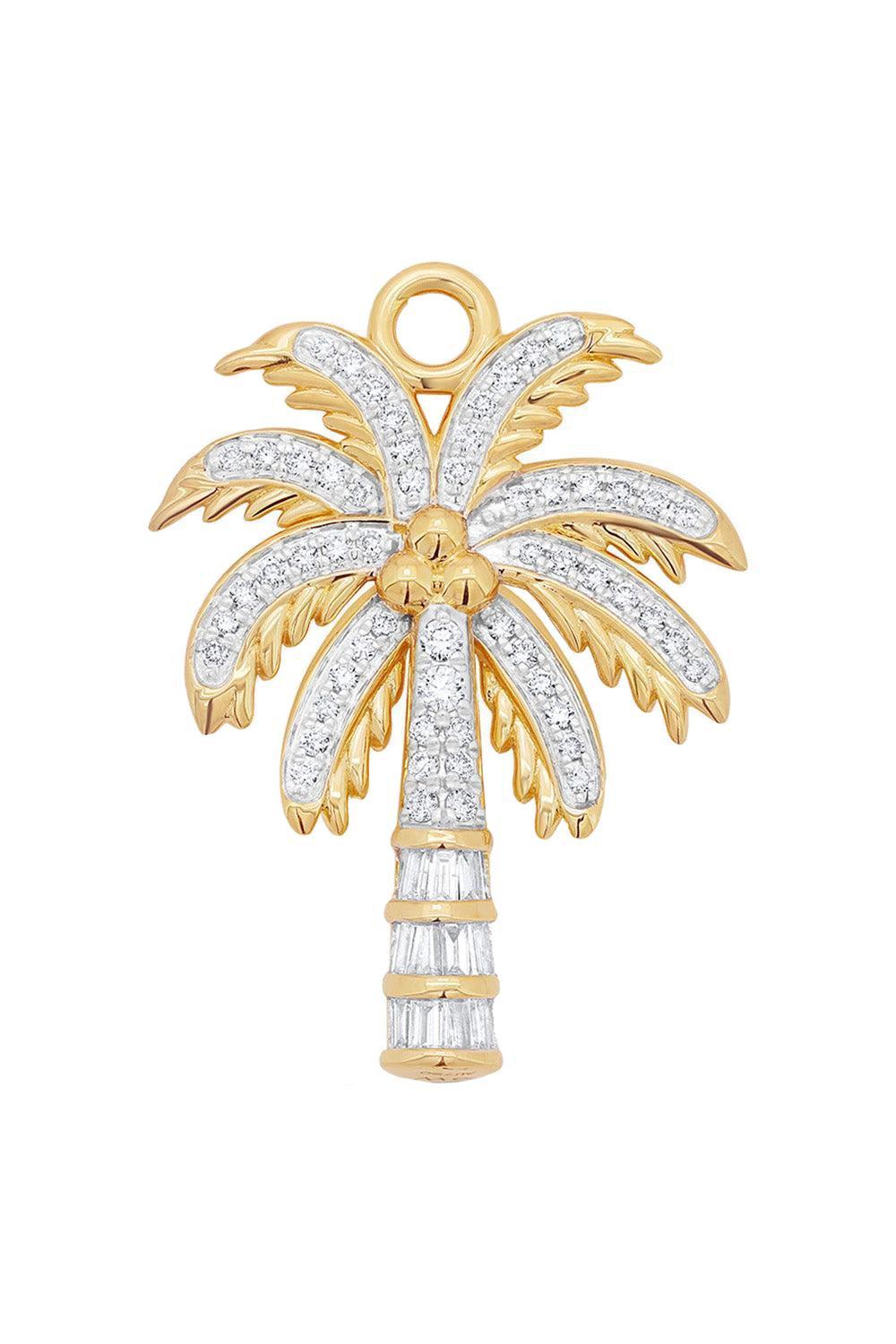 Diamond Palm Tree Charm-YELLOW GOLD-JEWELRYFINE JEWELPENDANT-SARA WEINSTOCK
