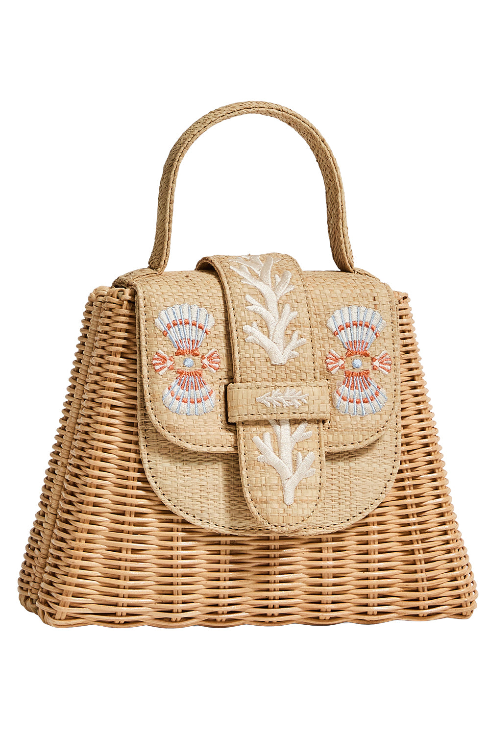 The Petite Lady Bag - Coral Shell-NOVELTY-HANDBAGTOP HANDLE-PAMELA MUNSON