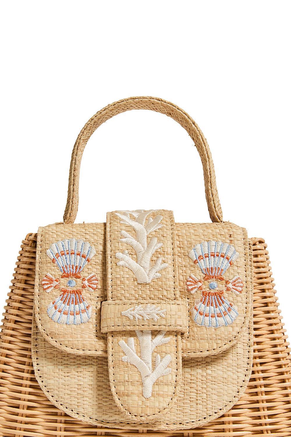 The Petite Lady Bag - Coral Shell-NOVELTY-HANDBAGTOP HANDLE-PAMELA MUNSON