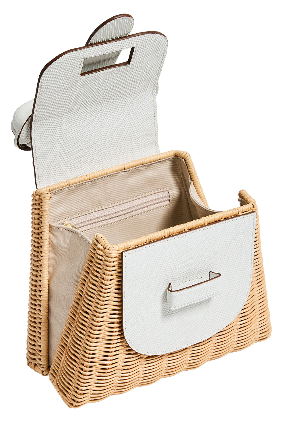 The Petite Lady Bag - White-WHITE-HANDBAGTOP HANDLE-PAMELA MUNSON