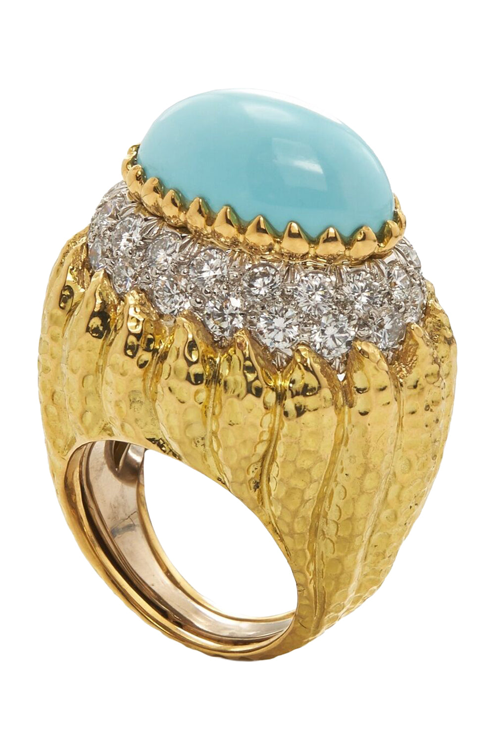 Turquoise Diamond Mount Olympus Ring