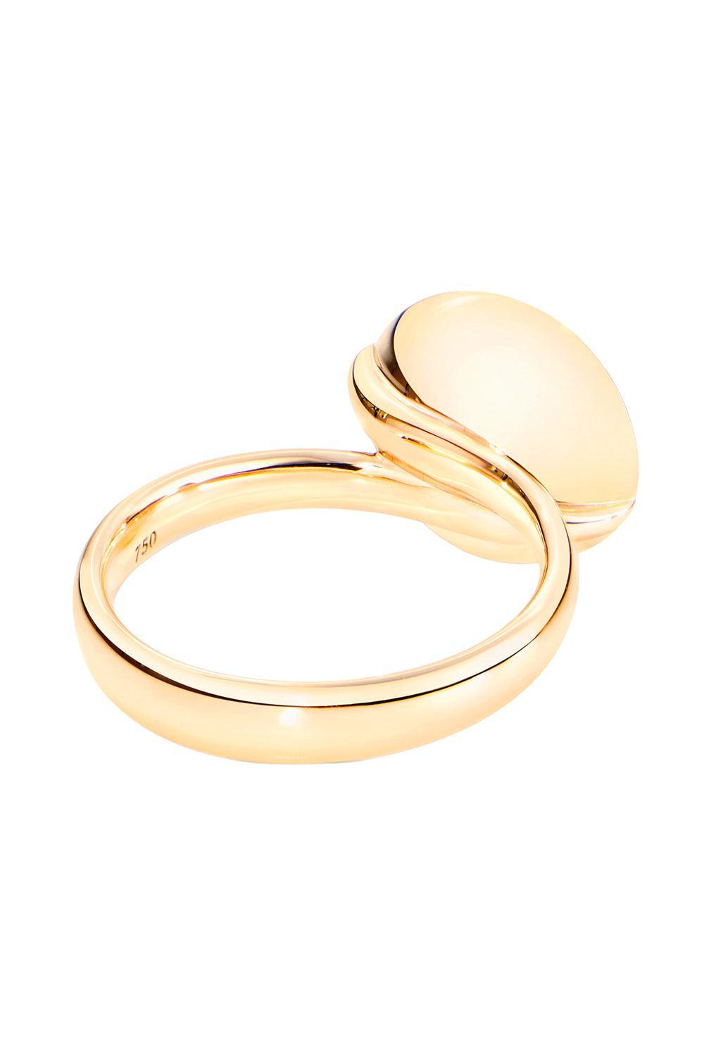 Peridot Large Bouton Ring-YELLOW GOLD-7-JEWELRYFINE JEWELRING-TAMARA COMOLLI