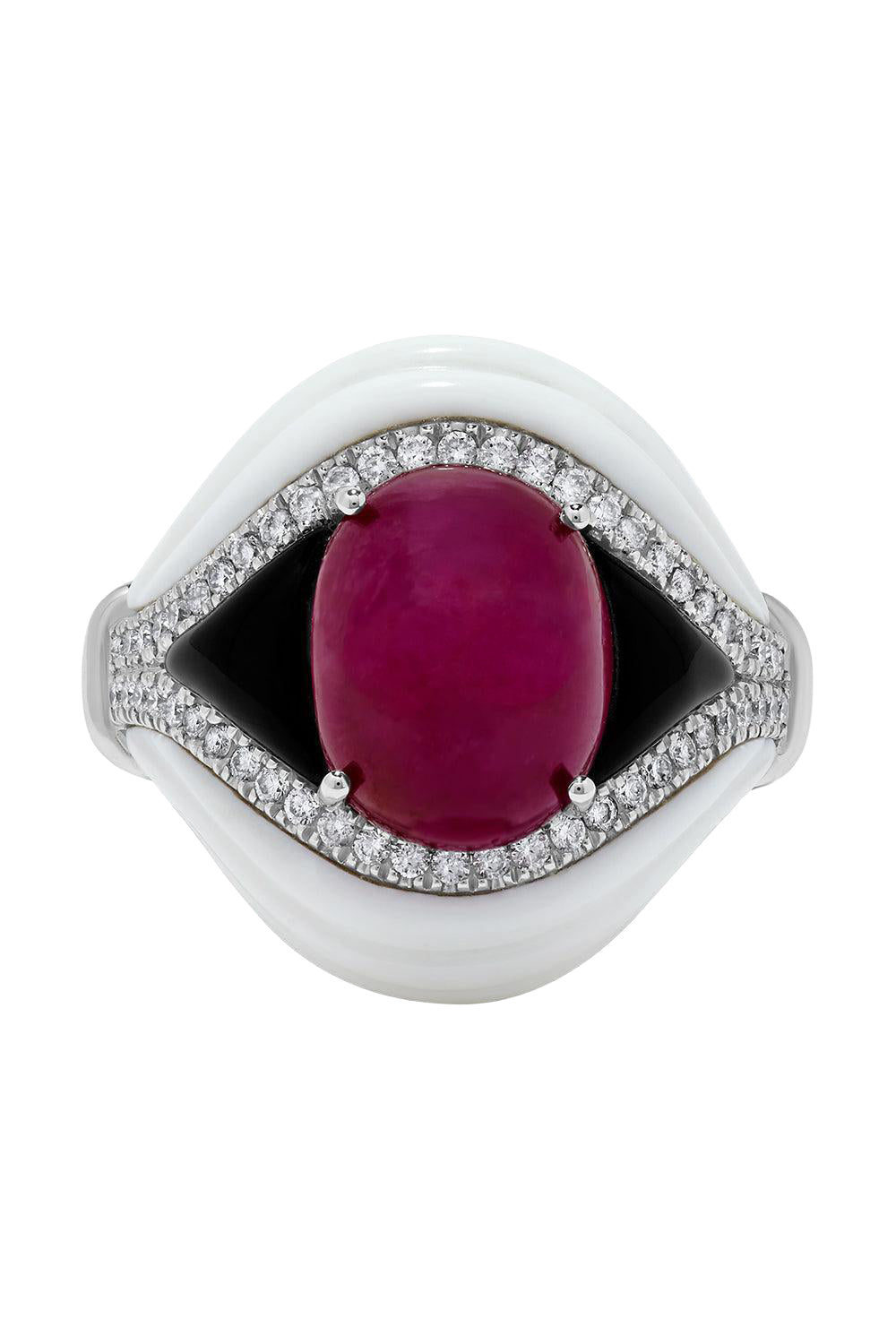 Diamond Ruby Kogolong Ring-ROSE GOLD-JEWELRYFINE JEWELRING-ANDREOLI