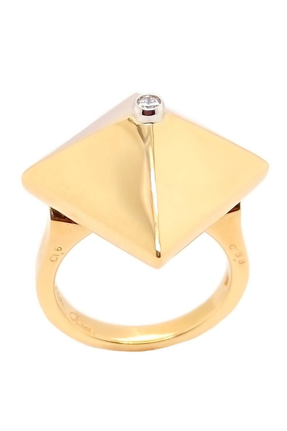 Diamond Accent Piramide Ring