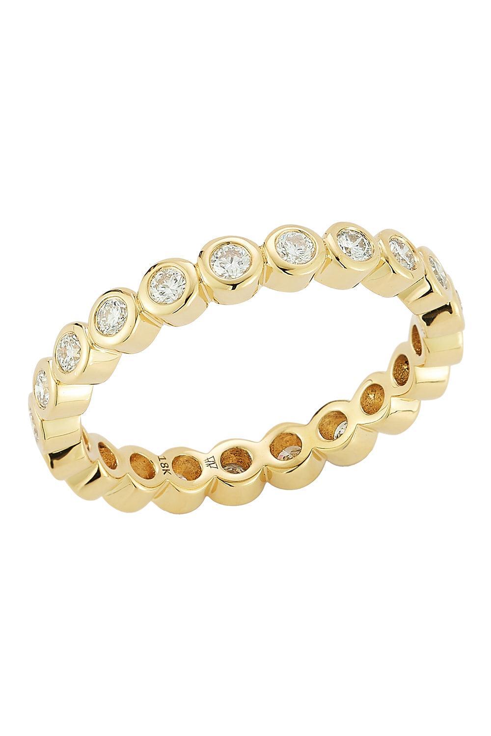 Diamond Bezel WF Classic Ring - Yellow Gold-YELLOW GOLD-7-JEWELRYFINE JEWELRING-WALTERS FAITH