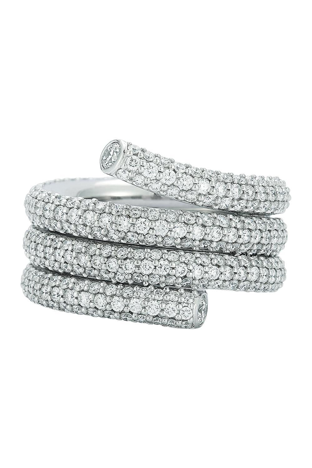 Diamond End Triple Row Thoby Spiral Ring-WHITE GOLD-7-JEWELRYFINE JEWELRING-WALTERS FAITH