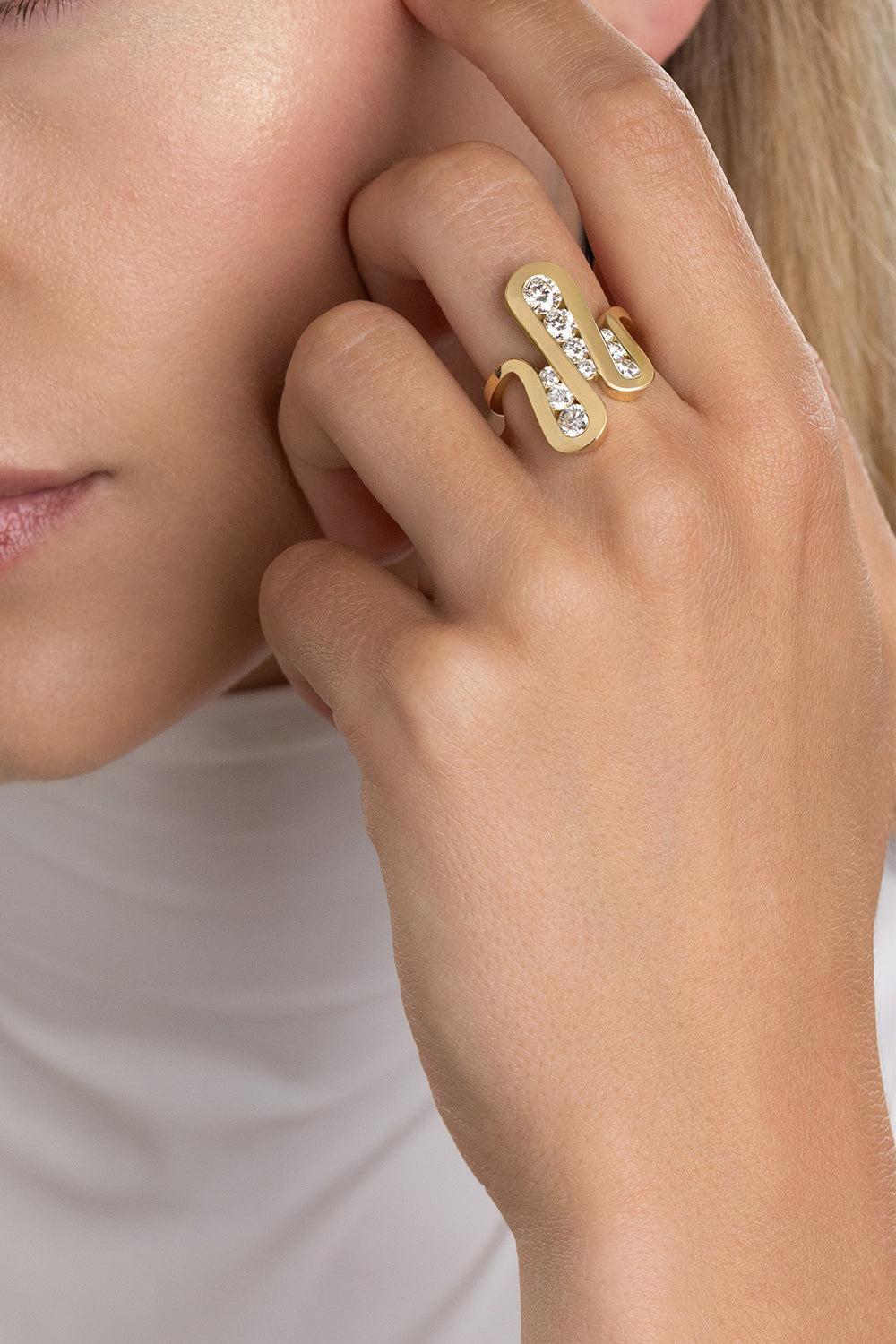 Diamond Daphne Joy Ring-YELLOW GOLD-6.75-JEWELRYFINE JEWELRING-MELISSA KAYE