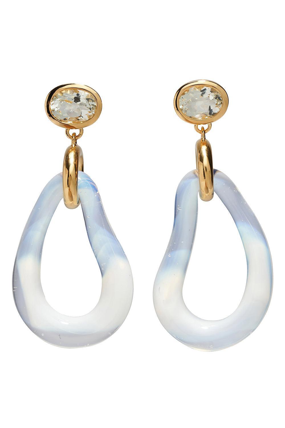 Opalescent Galina Earrings-WHITE-JEWELRYBOUTIQUEEARRING-LIZZIE FORTUNATO