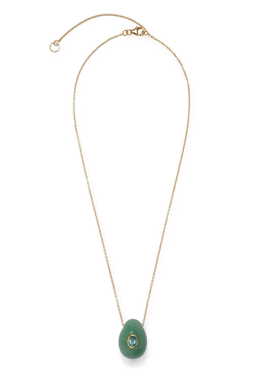 Green Aventurine Constance Necklace-GREEN-JEWELRYBOUTIQUENECKLACE O-LIZZIE FORTUNATO