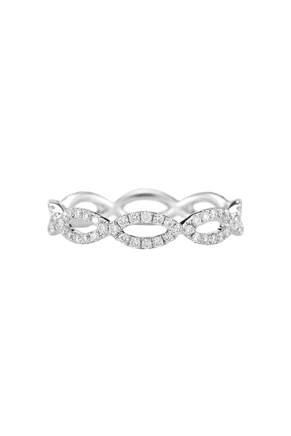 Diamond Sophie Ryan Infinity Ring-WHITE GOLD-6-JEWELRYFINE JEWELRING-DANA REBECCA DESIGNS