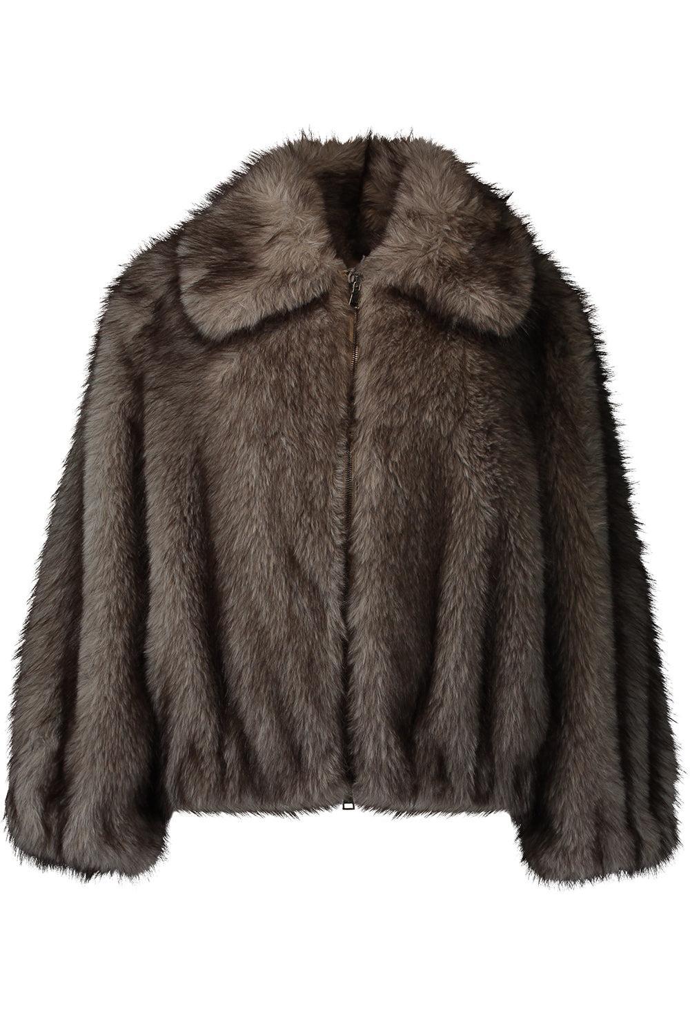 Origano Coat-BROWN-40-CLOTHINGCOATFUR-ANTONELLI