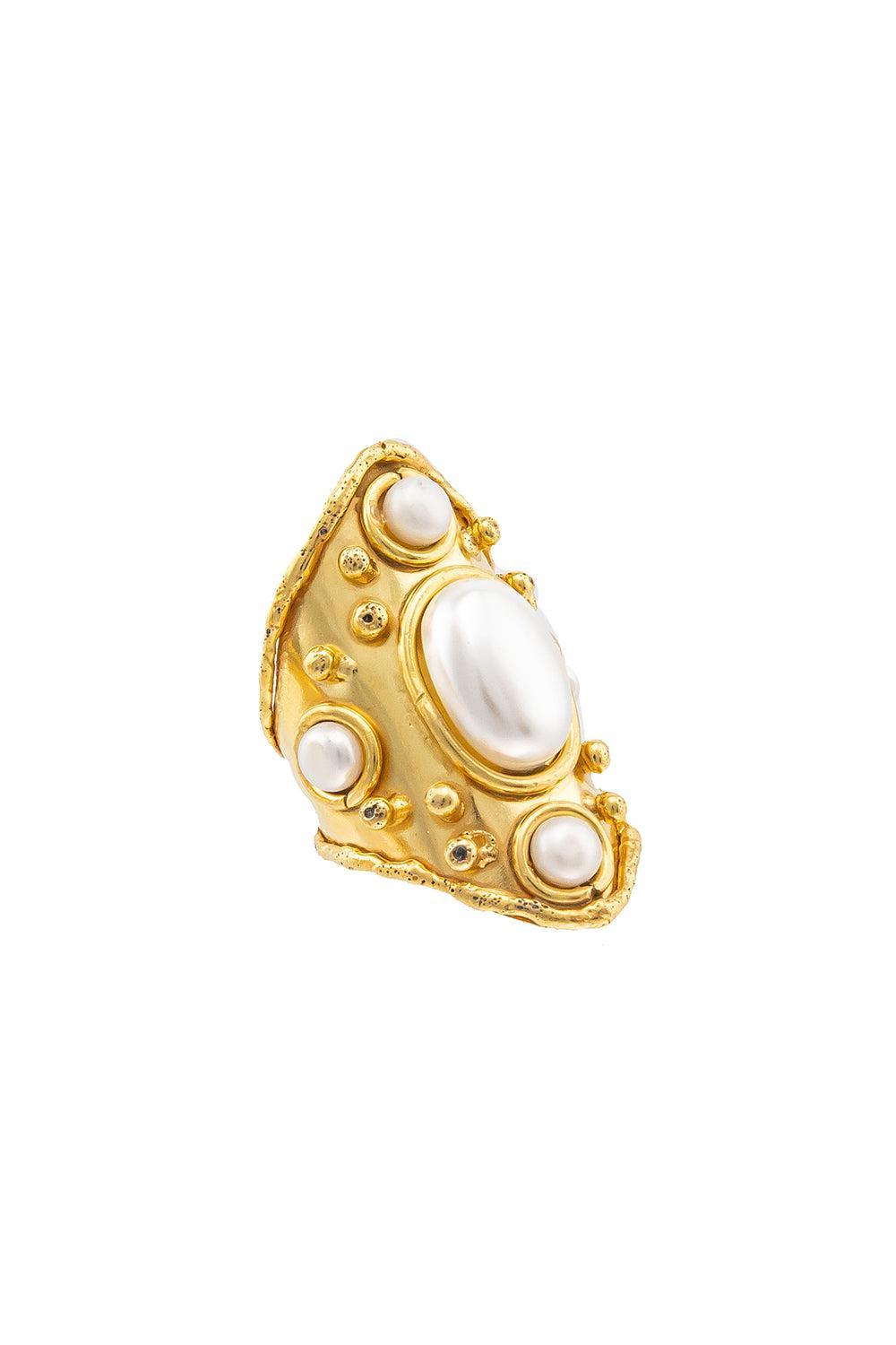 Pearl Little Byzance Ring-PEARL-8.5-JEWELRYBOUTIQUERING-SYLVIA TOLEDANO