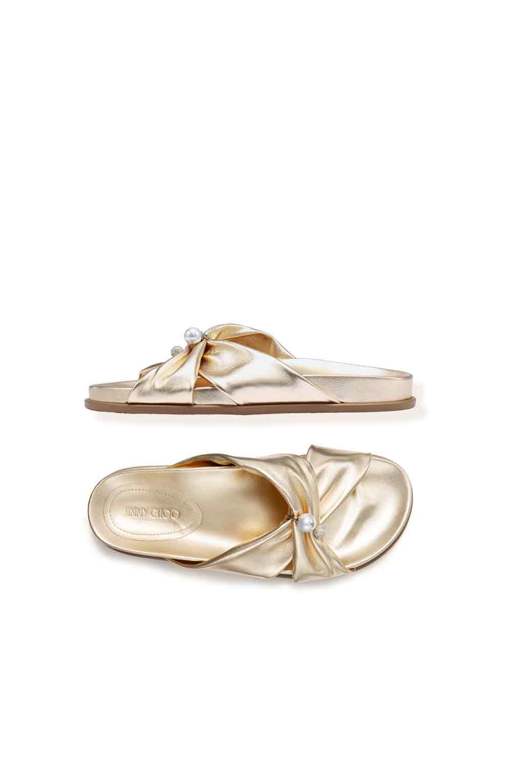 Rafi Flat-GOLD-37-SHOESANDAL-JIMMY CHOO