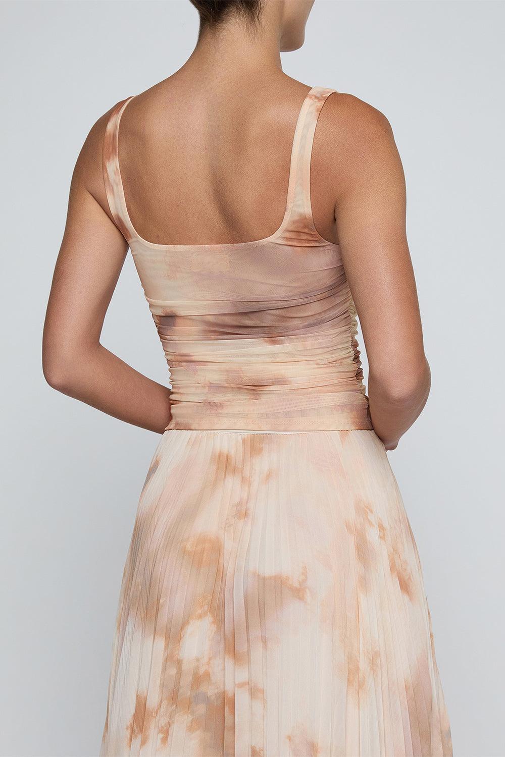 Rasha Shirred Tank-NOVELTY-XS-CLOTHINGTOPTANK-L'AGENCE
