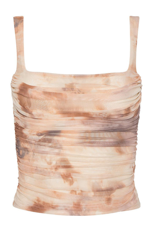 Rasha Shirred Tank-NOVELTY-XS-CLOTHINGTOPTANK-L'AGENCE