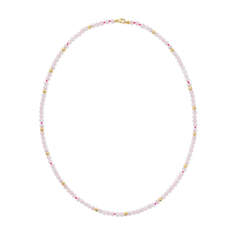 Blanc Utopia Beaded Necklace-YELLOW GOLD-15-JEWELRYFINE JEWELNECKLACE O-ROBINSON PELHAM