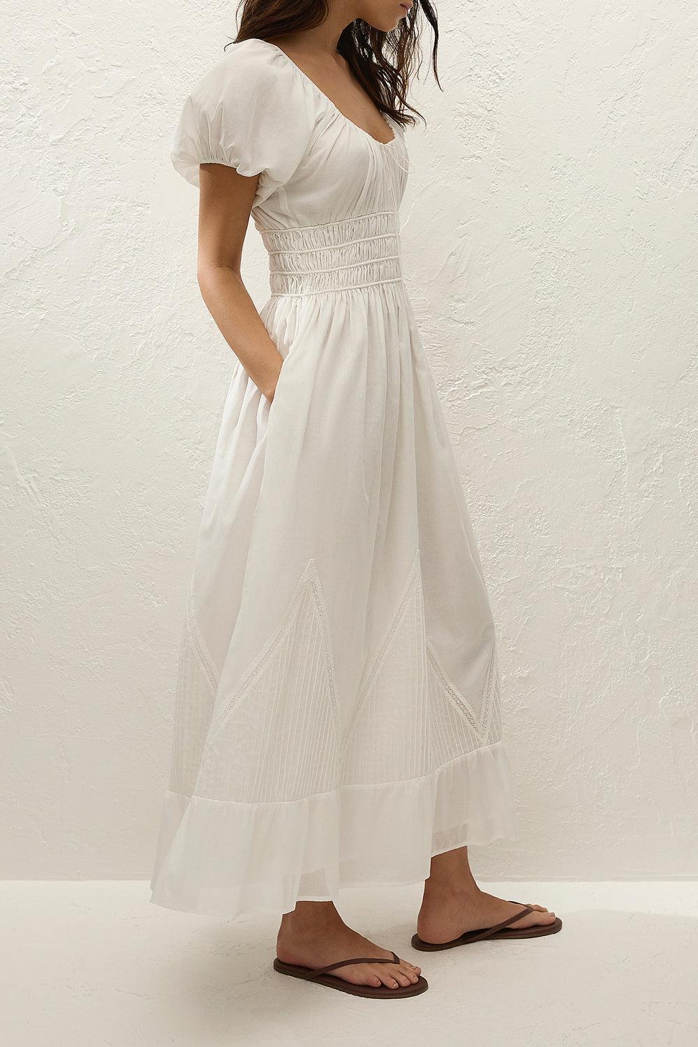 Sunniva Midi Dress-WHITE-2-CLOTHINGDRESSCASUAL-FAITHFULL