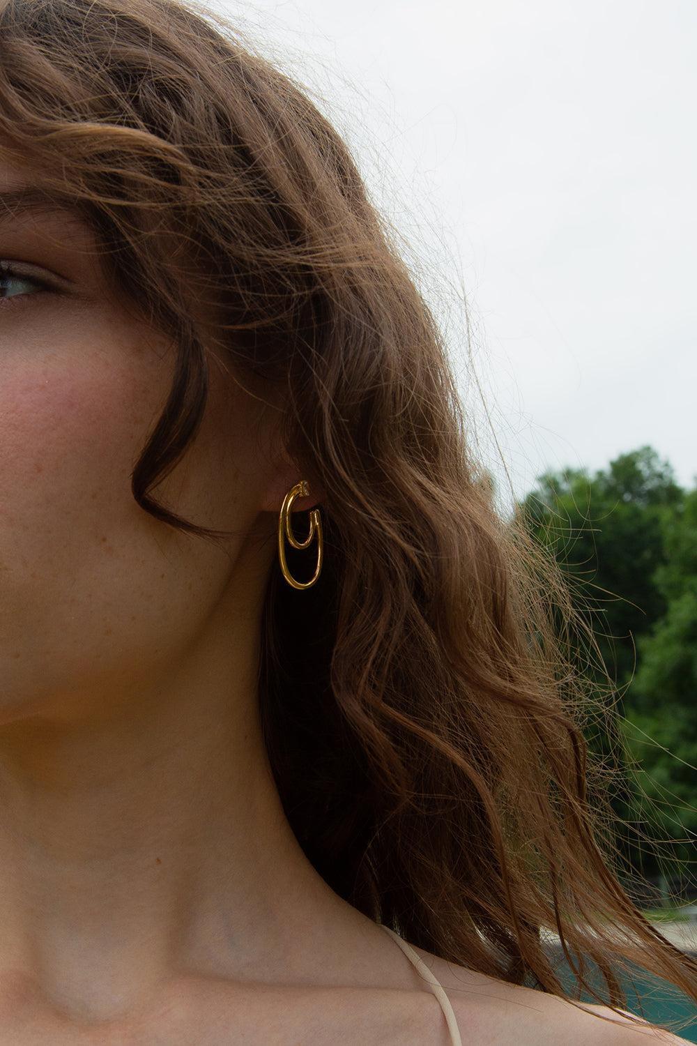 Galaxy Wrap Hoop Earrings-YELLOW GOLD-JEWELRYFINE JEWELEARRING-MONICA RICH KOSANN
