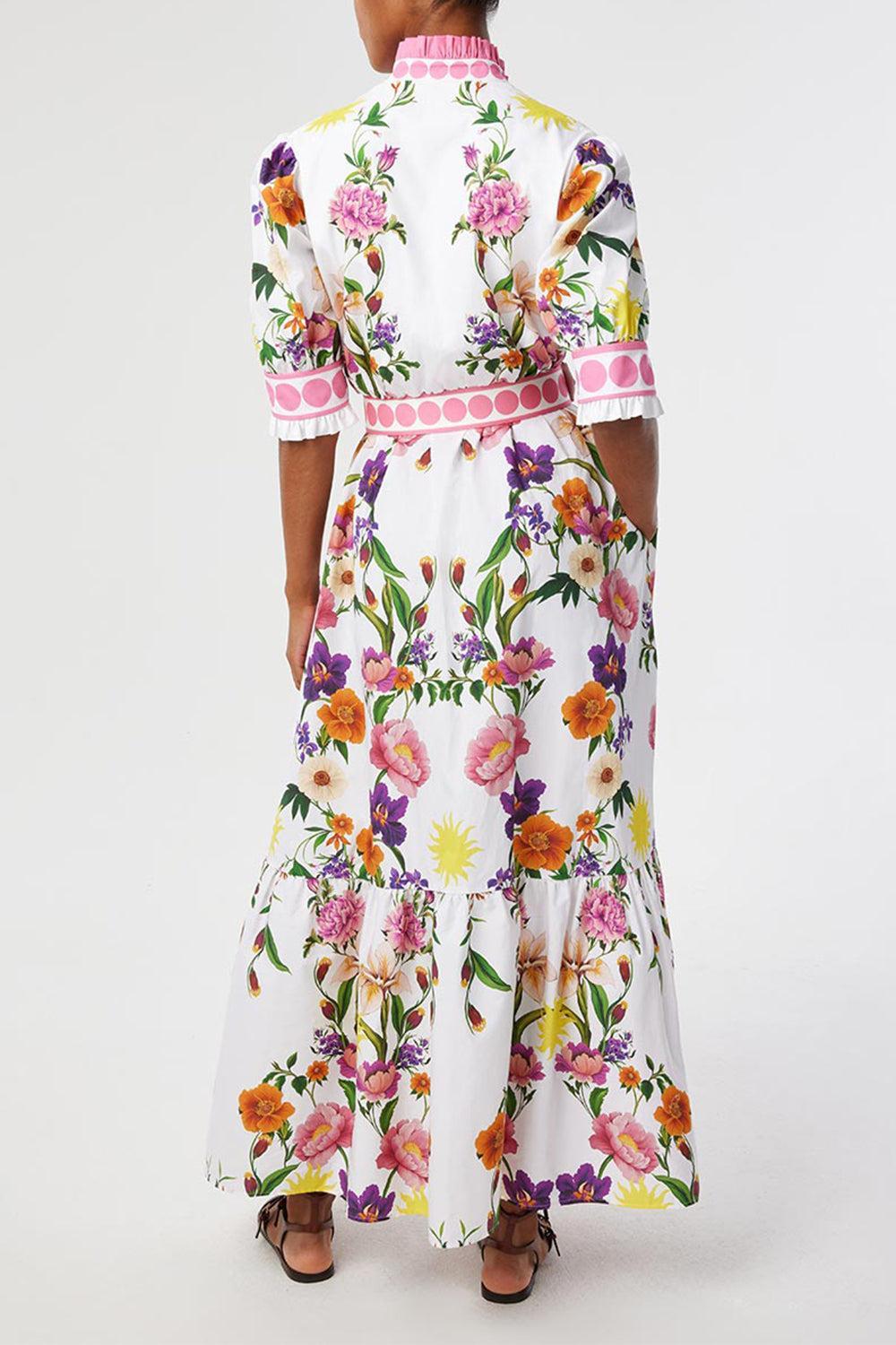 Marni Dress - Botanica Placement-FLORAL-2-CLOTHINGDRESSCASUAL-BORGO DE NOR