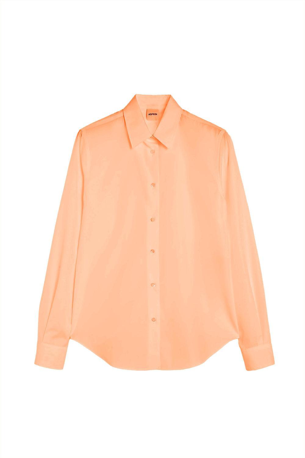 Long Sleeve Mod Shirt - Orange-ORANGE-38-CLOTHINGTOPBLOUSE-ASPESI