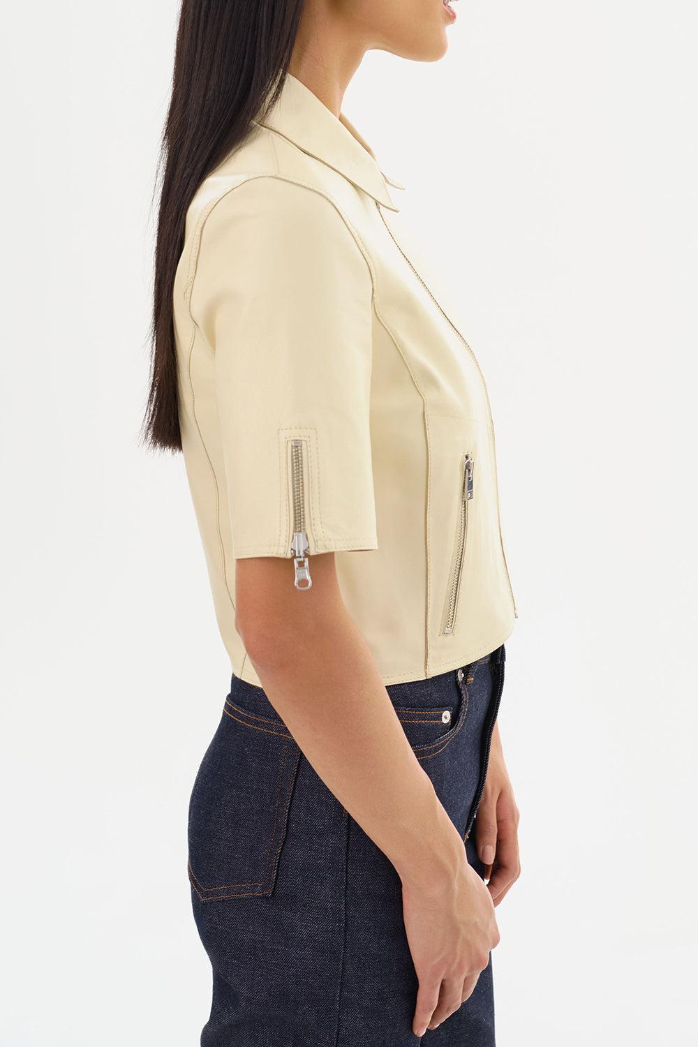 Sevana Jacket-LMN/SLV-XS-CLOTHINGJACKETLEATHER-LAMARQUE