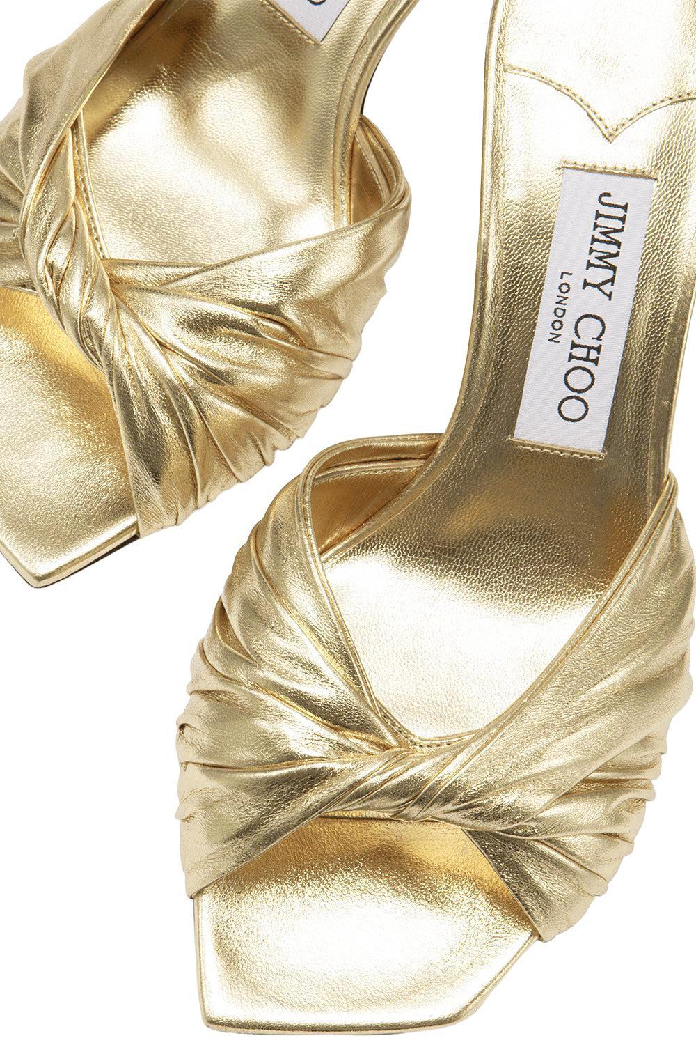 Skye Twist Mule 70-GOLD-36.5-SHOEMULE-JIMMY CHOO