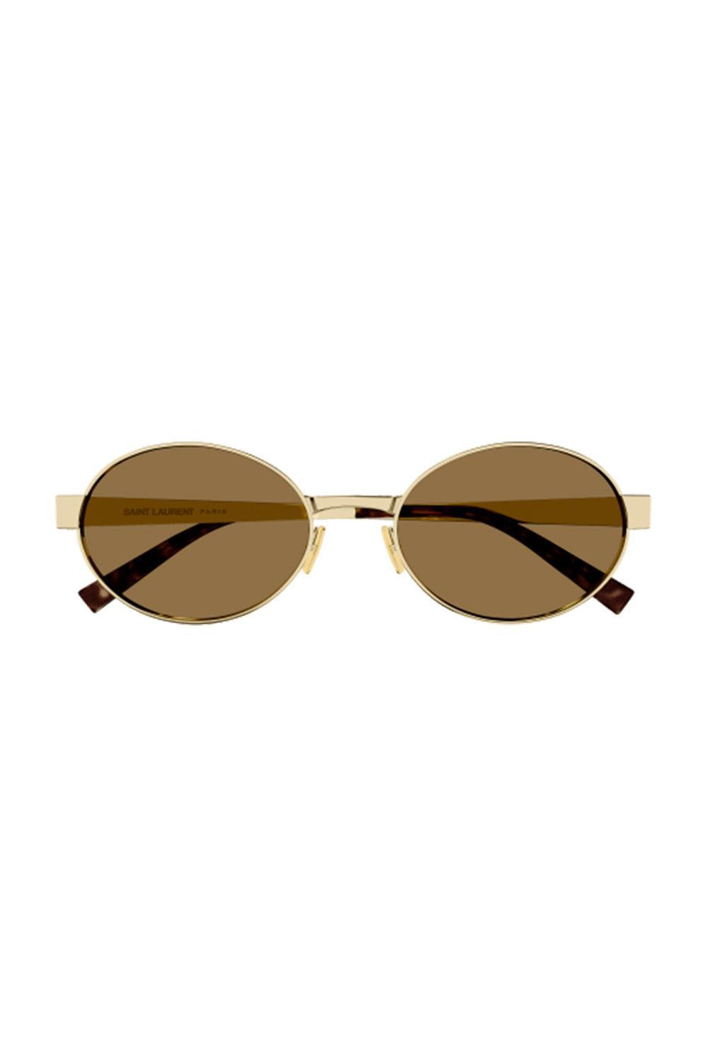 Oval Sunglasses-GOLD-ACCESSORIESUNGLASSES-SAINT LAURENT