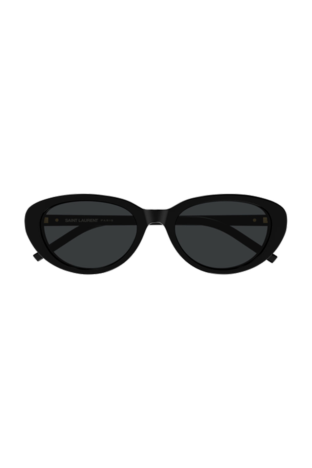Oval Cat Eye Sunglasses-BLACK-ACCESSORIESUNGLASSES-SAINT LAURENT