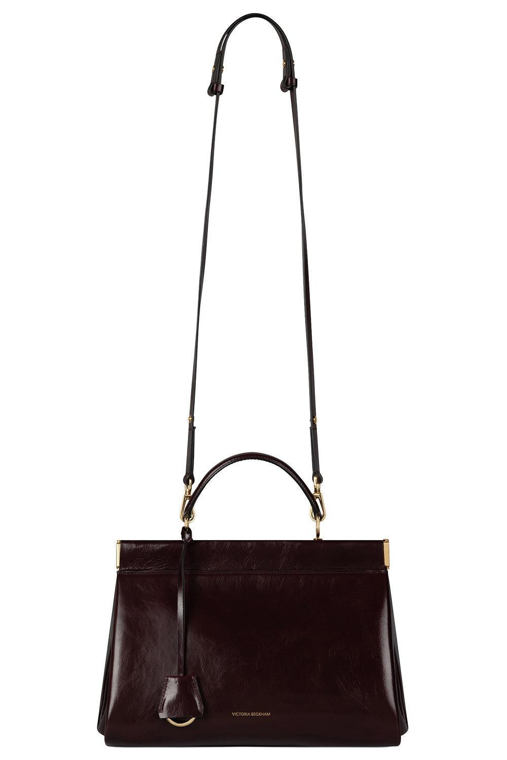 Sloane Frame Bag - Dark Burgundy-RED-HANDBAGTOP HANDLE-VICTORIA BECKHAM